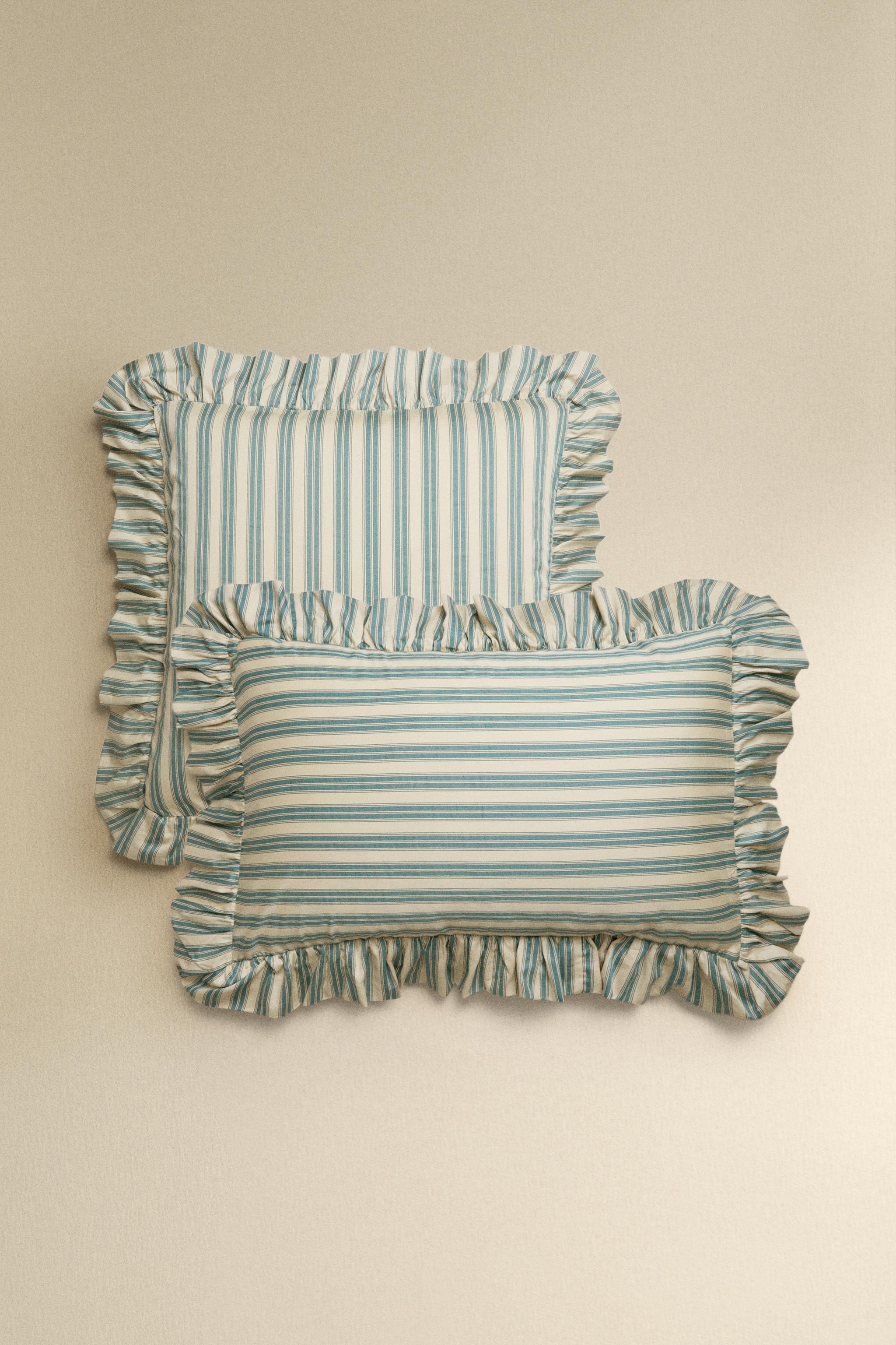 STRIPED RUFFLE PILLOWCASE | KATHARINE POLE